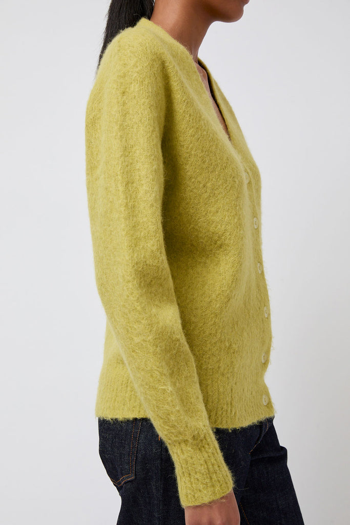 6397 Grunge Cardigan in Moss Green – No.6 Store