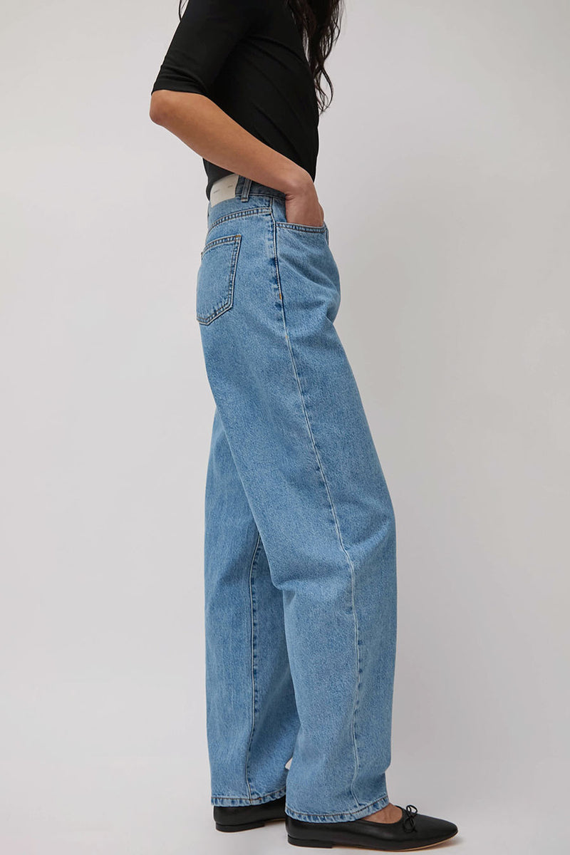 Amomento Recycled Cotton Denim in Light Blue