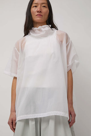 Amomento Sheer Short Sleeve String Anorak in White – No.6 Store