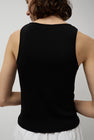 Amomento Cut Out Sleeveless Top in Black
