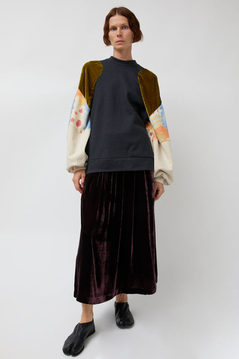 Anntian Mixed Sweaty in Olive Velvet Mix