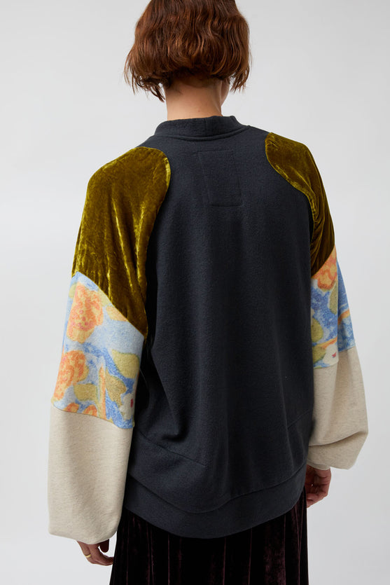 Anntian Mixed Sweaty in Olive Velvet Mix