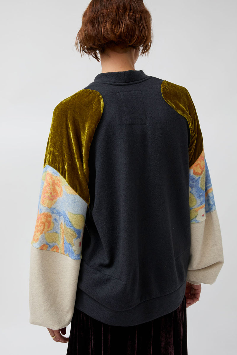 Anntian Mixed Sweaty in Olive Velvet Mix