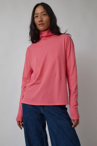 B Sides Turtleneck Shirt in Overdye Calla Pink