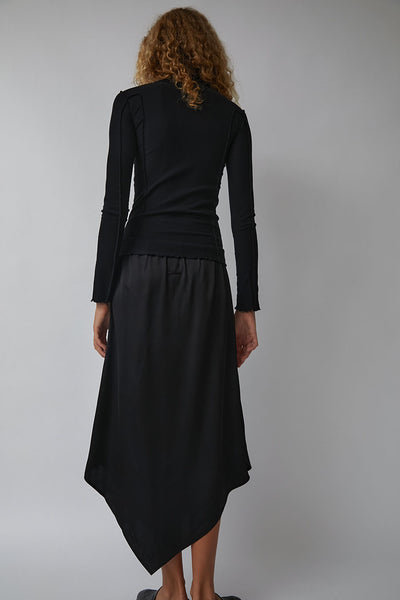 Baserange Cravat Skirt in Black