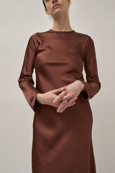 Baserange Dydine Longsleeve Dress in Dark Brown – No.6 Store