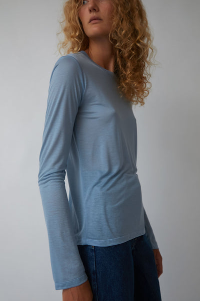 Baserange Long Sleeve T-Shirt in Mixi Blue