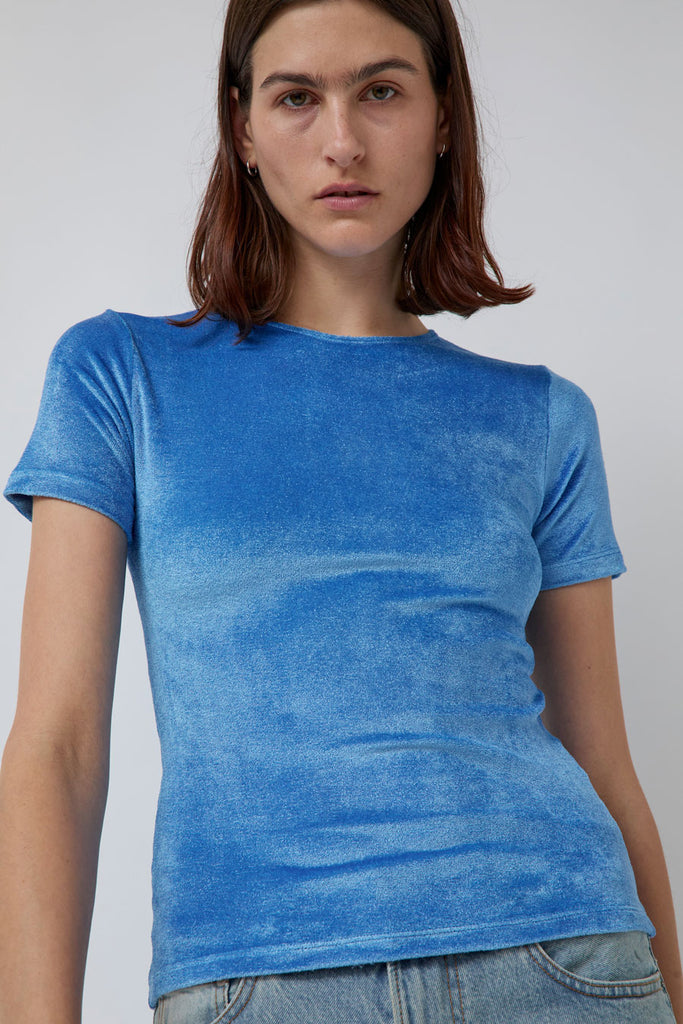 しゃんしゃん　ベースレンジ　OMO TEE Baserange Omo Tee Shirt in Zinn Blue – No.6 Store