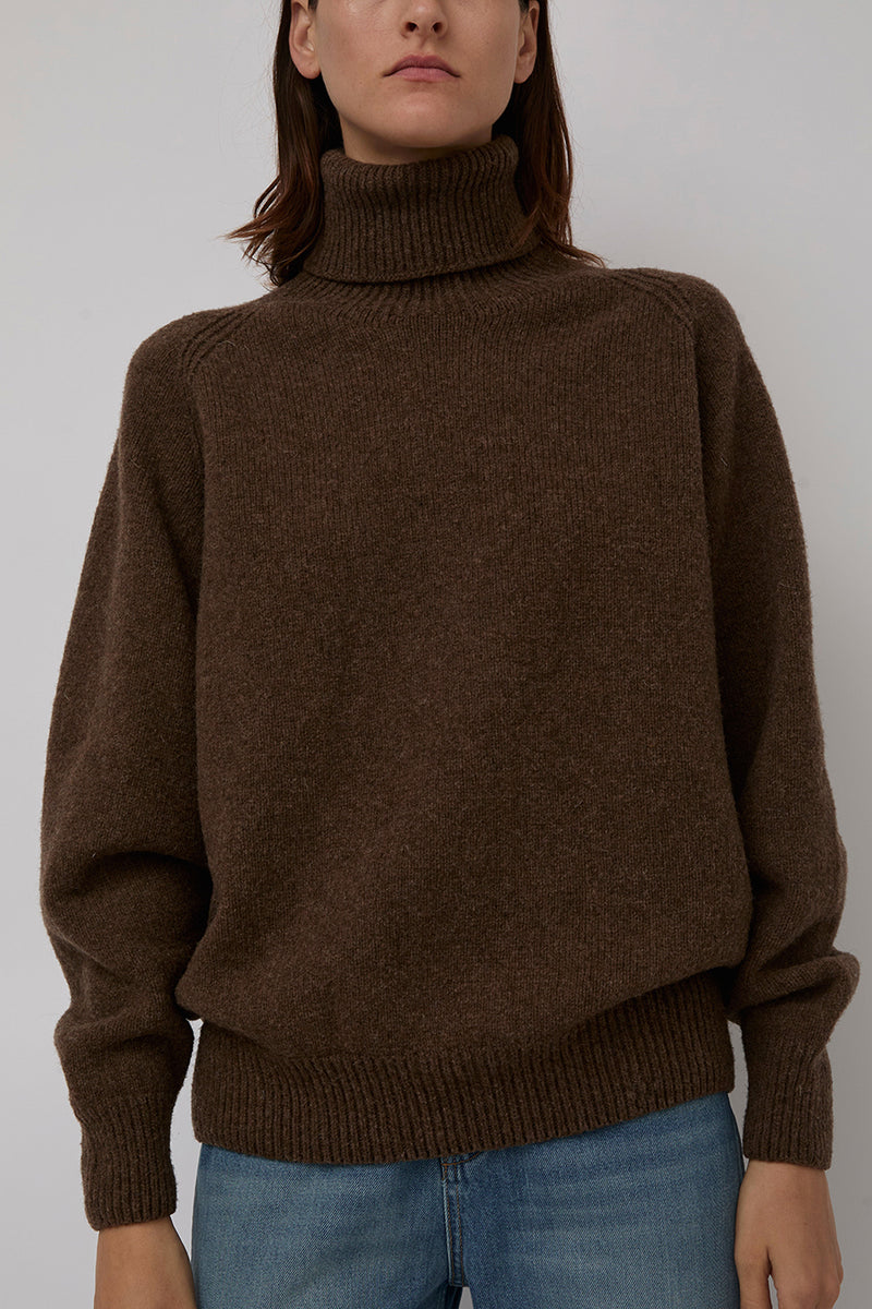 Baserange Soar Turtleneck in Brurel Brown