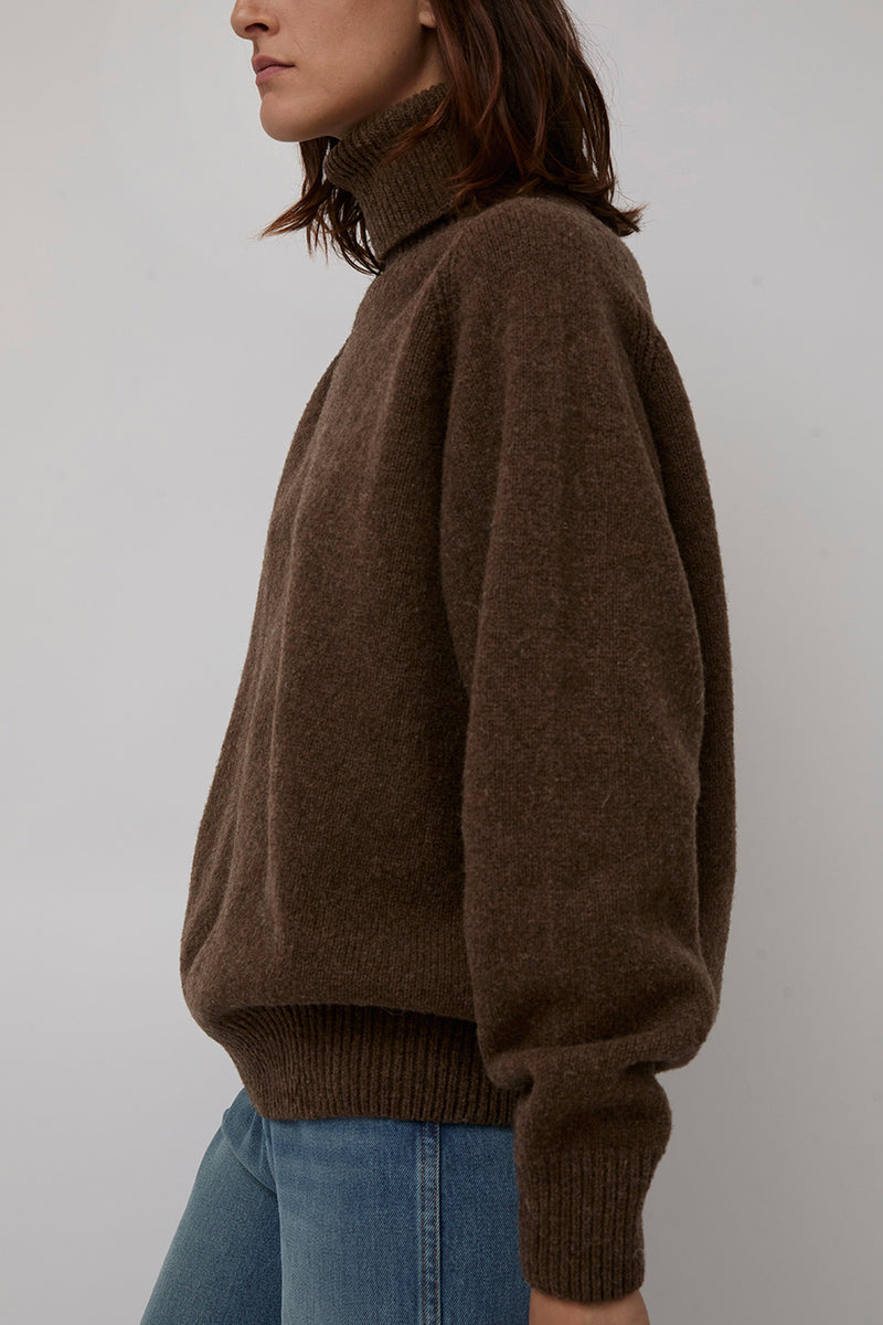 Baserange Soar Turtleneck in Brurel Brown