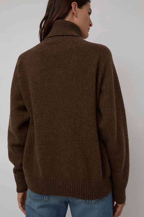 Baserange Soar Turtleneck in Brurel Brown