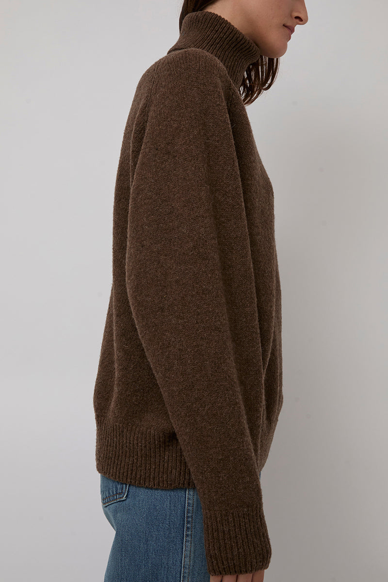 Baserange Soar Turtleneck in Brurel Brown