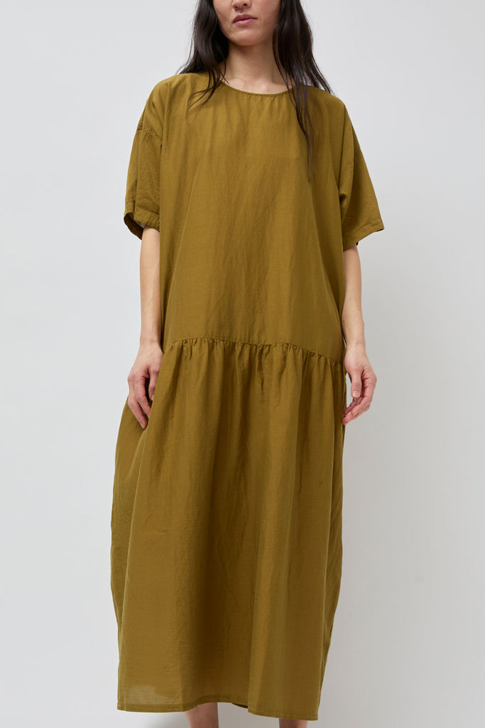 Black Crane Easy Dress in Dark Olive – No.6 Store