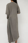 Black Crane Greek Dress in Dark Stone