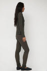 Black Crane Mesh Leggings in Slate