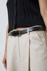 CORDERA Classic Belt in Black Croc