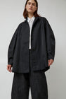 CORDERA Crochet Collar Jacket in Black