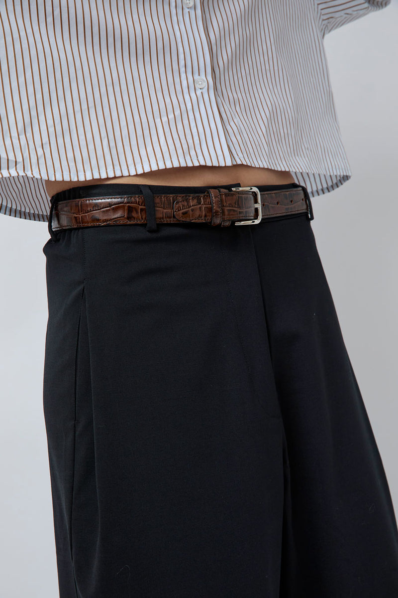 CORDERA Classic Belt in Brown Croc