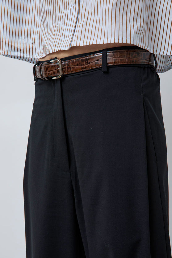 CORDERA Classic Belt in Brown Croc