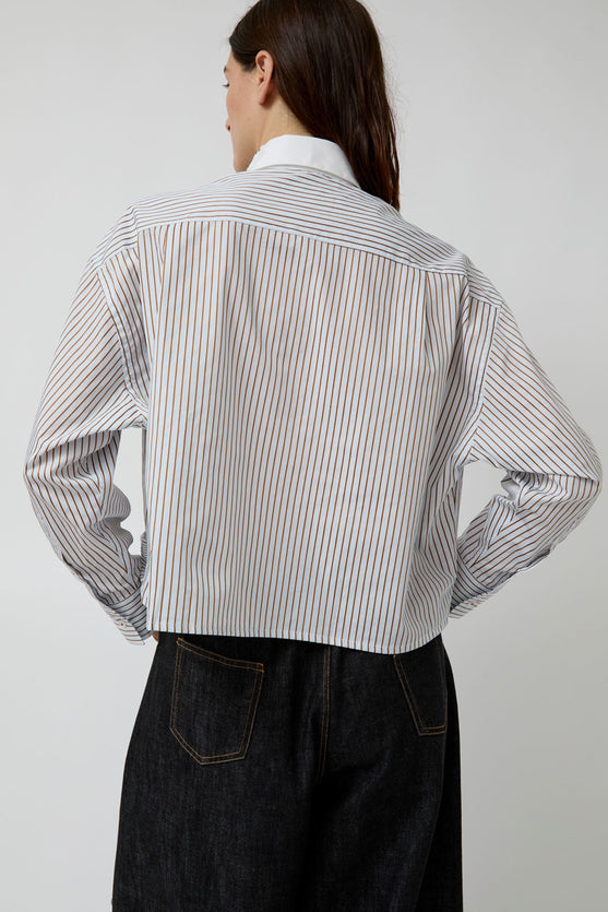 CORDERA Embellished Striped Shirt in Stripe