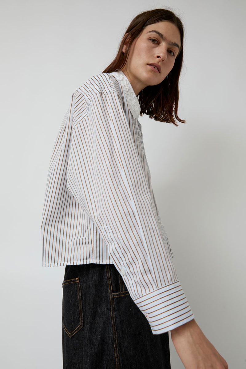 CORDERA Embellished Striped Shirt in Stripe