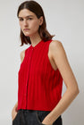 CORDERA Merino Wool Ribbed Waistcoat in Red