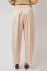 CORDERA Satin Curved Pants in Peach