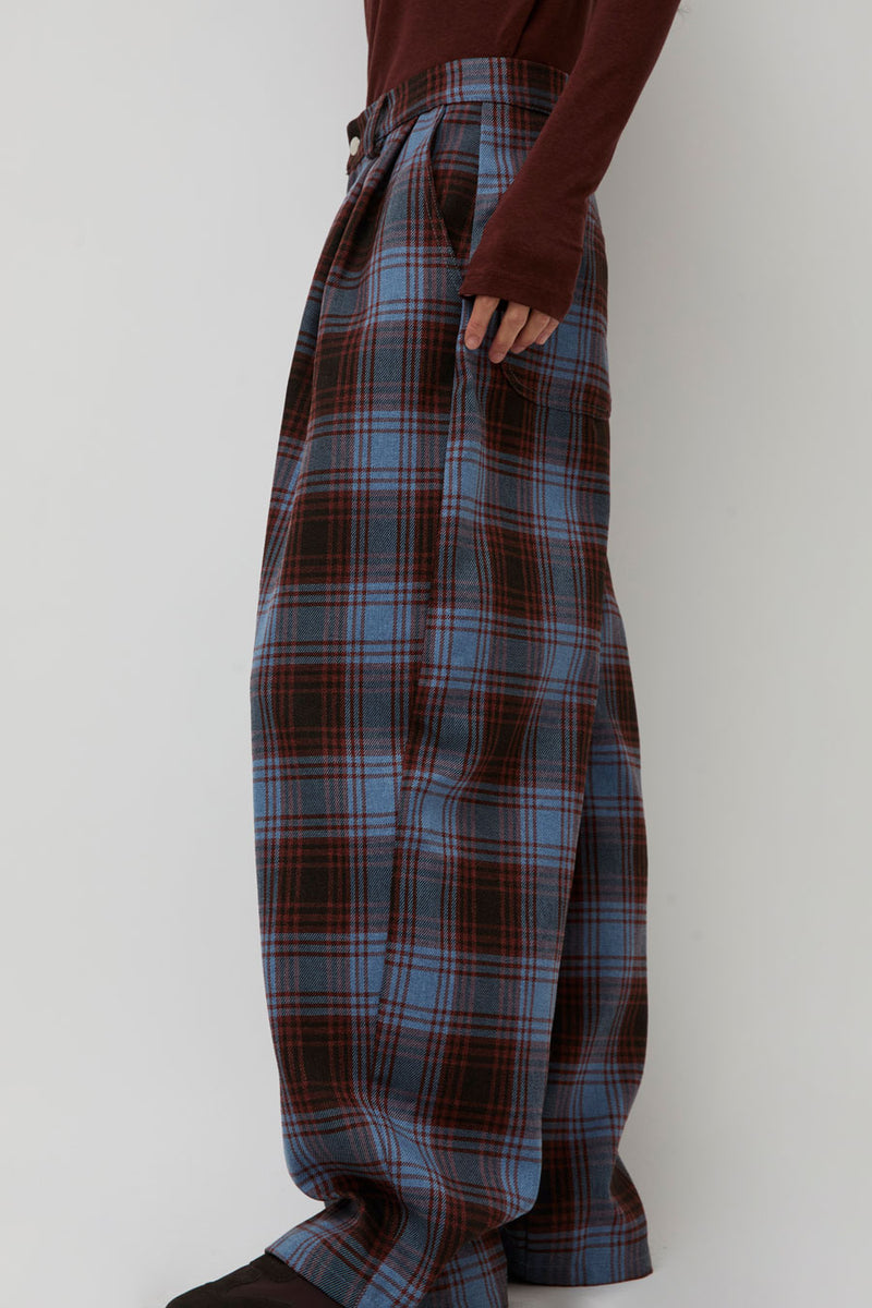 Collina Strada Catchfly Pant in Cranberry Sky Plaid