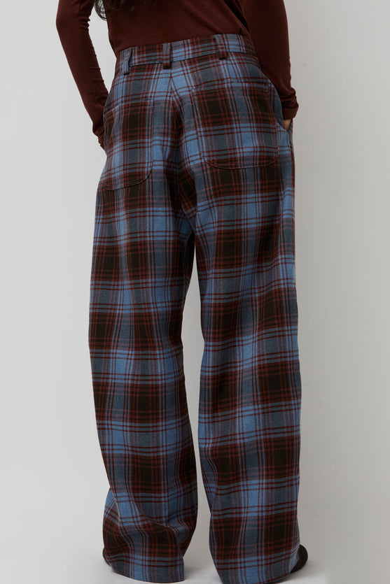 Collina Strada Catchfly Pant in Cranberry Sky Plaid
