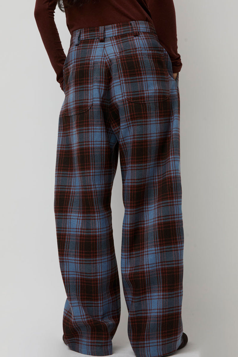 Collina Strada Catchfly Pant in Cranberry Sky Plaid