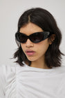 Collina Strada Cocoon Sunglasses in Black