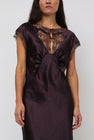 Collina Strada Waterlily Midi Dress in Chocolate