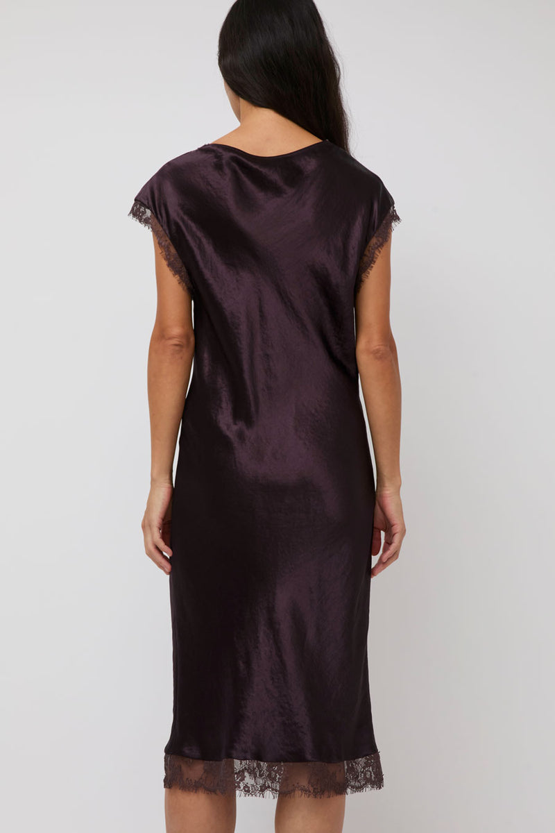 Collina Strada Waterlily Midi Dress in Chocolate
