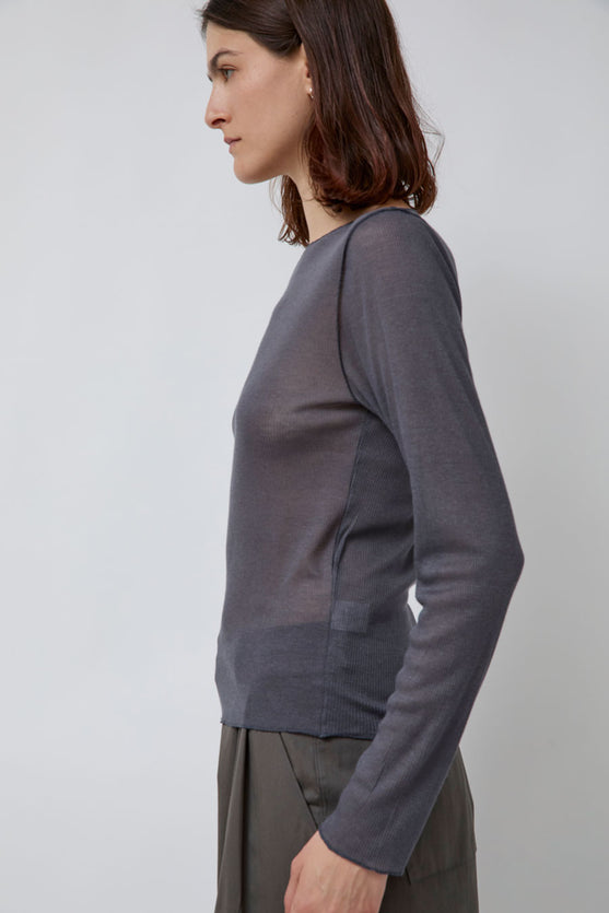 Deiji Studios Knit Long Sleeve in Steel