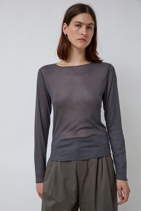 Deiji Studios Knit Long Sleeve in Steel