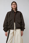Deiji Studios Press Stud Jacket in Dark Chocolate