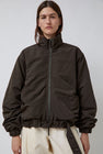 Deiji Studios Press Stud Jacket in Dark Chocolate