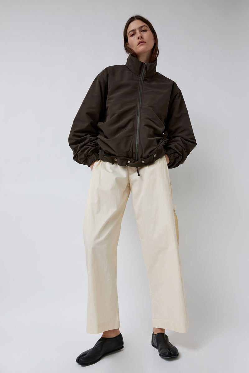 Deiji Studios Press Stud Jacket in Dark Chocolate
