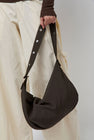 Deiji Studios Press Stud Saddle Bag in Dark Chocolate