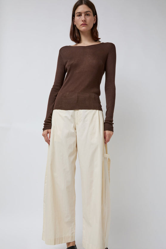 Deiji Studios Tab Pant in Off White