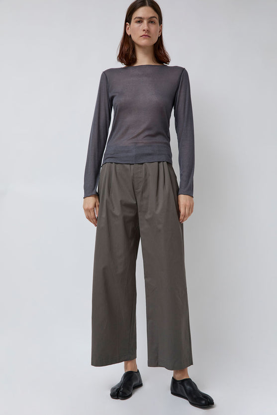 Deiji Studios Two Layer Pant in Charcoal