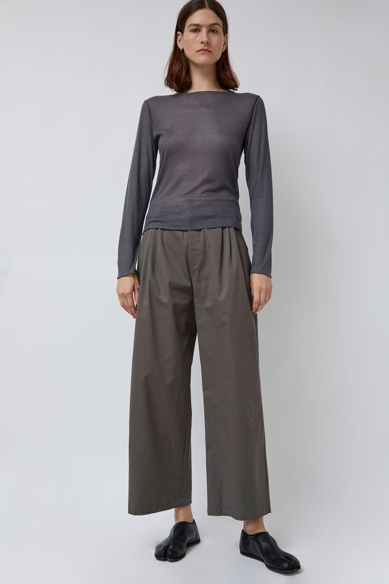 Deiji Studios Two Layer Pant in Charcoal