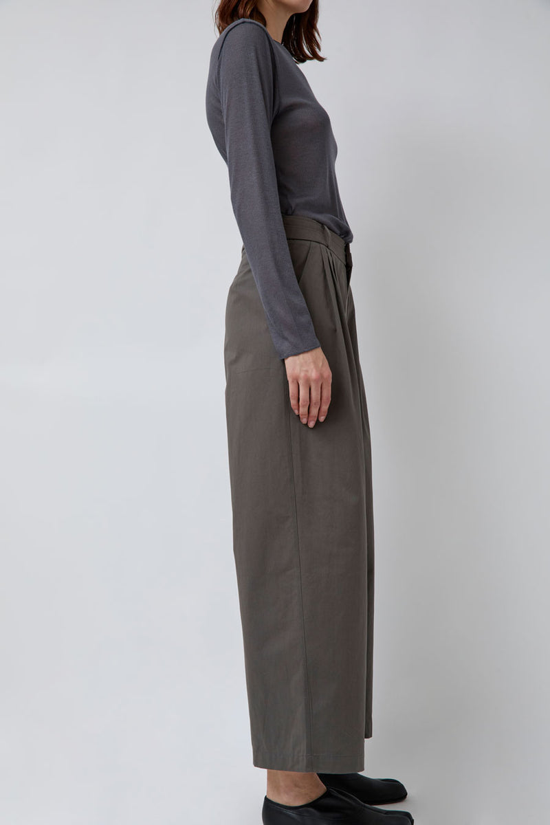 Deiji Studios Two Layer Pant in Charcoal