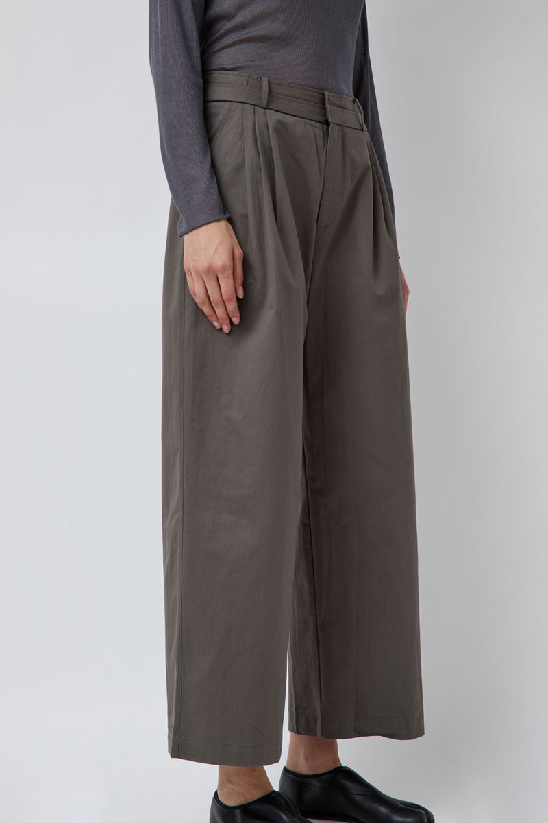 Deiji Studios Two Layer Pant in Charcoal