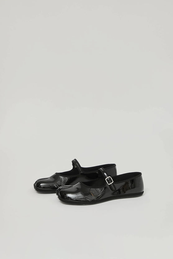 Drogheria Crivellini Fu-Tabi Mary Jane in Black Faux Patent