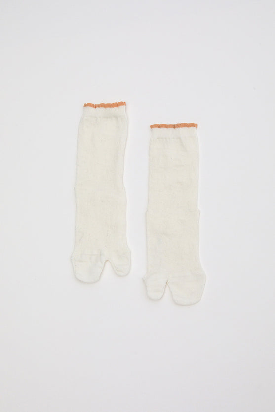 Drogheria Crivellini Cjalce Cotton Tabi Socks in White