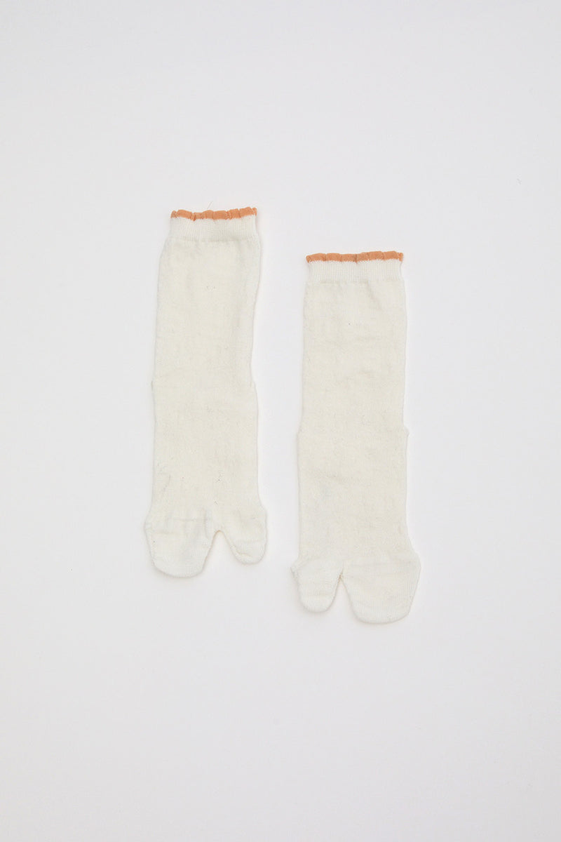 Drogheria Crivellini Cjalce Cotton Tabi Socks in White
