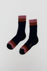 Exquisite J Exquisite J Colorblock Socks in NavyColorblock Socks in Navy