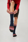 Exquisite J Colorblock Socks in Navy