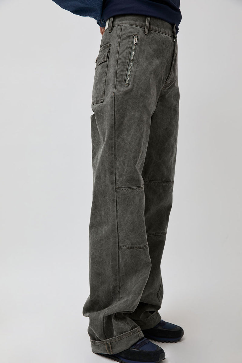 Façon Jacmin Palerma Biker Pant in Grey Olive